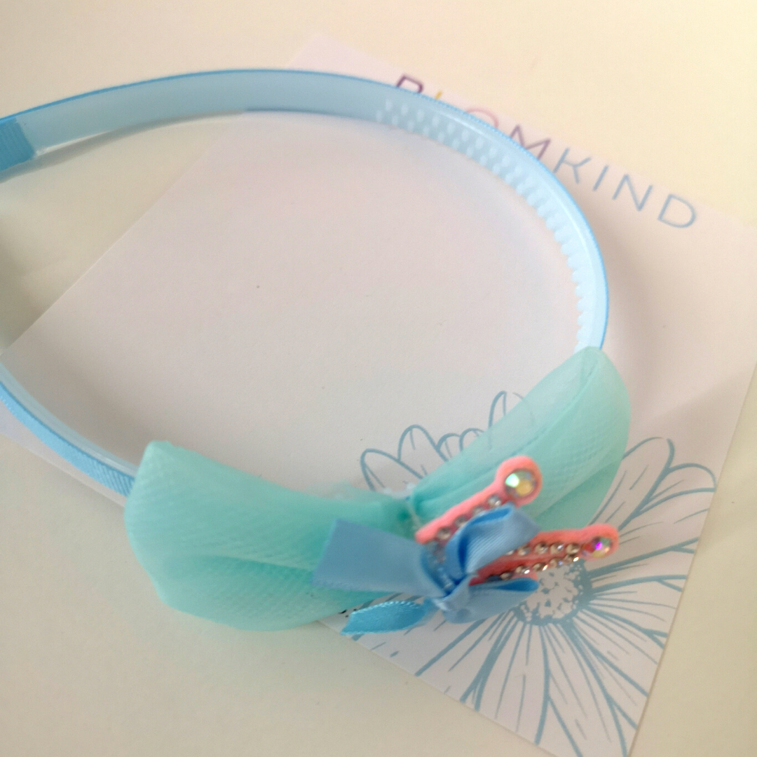 Blue Crown Toddler Girl Hairband