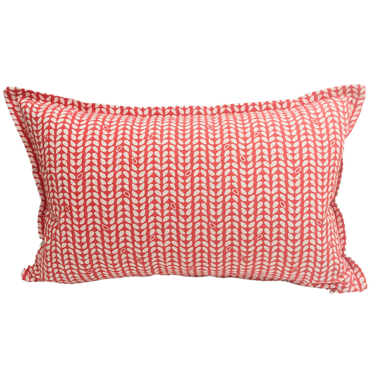 Elle Kay Tangerine & Duck egg Kids Cushion. 100% Cotton.Locally custom made in South Africa.