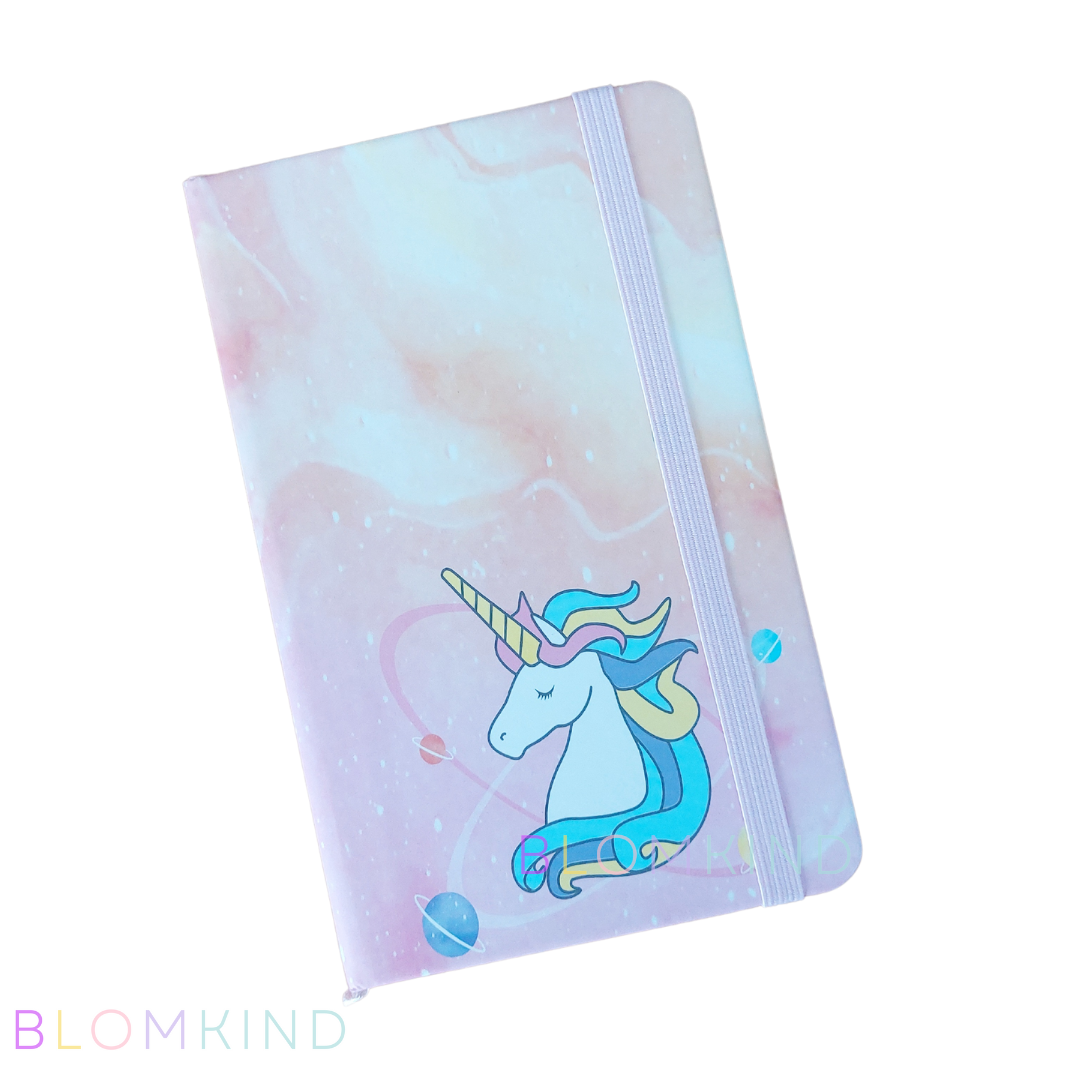 A6 Unicorn Notebook Pink