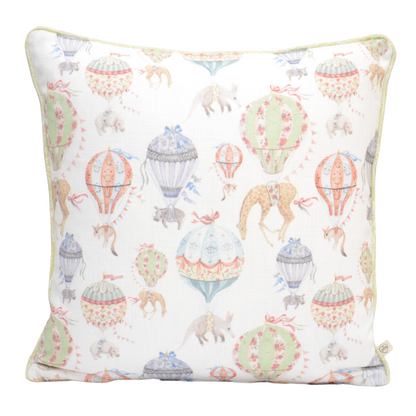 Hot air balloon White Small Cushion - 45cm x 45cm