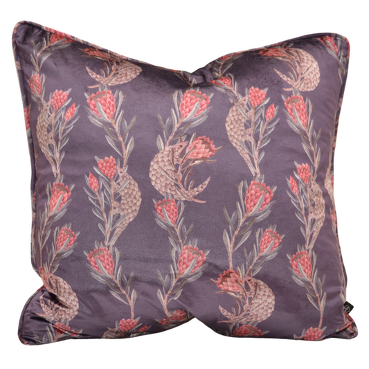 Velvet Pangolin Glamour Velvet Medium Cushion