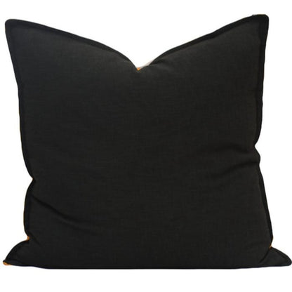 Kay Black & Ivory pattern Large Cushion Back - 60cm x 60cm