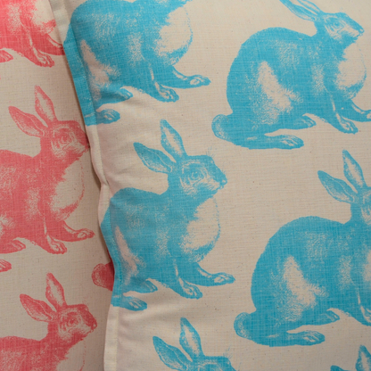 Rabbit Sky on Parchment Large Cushion