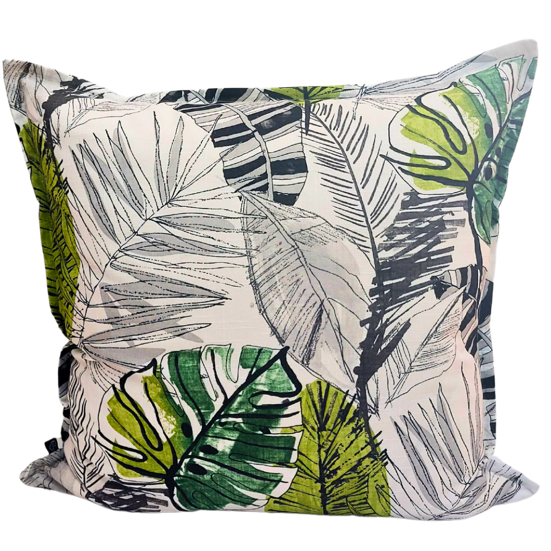  Biggie Best Green Leaves Cushion. Local made in South Africa.