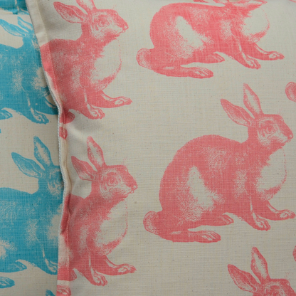 Rabbit Marshmallow on Parchment Large Cushion