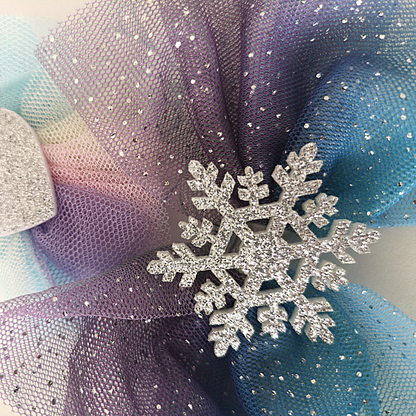 Snowflake Large Bow Hairclip