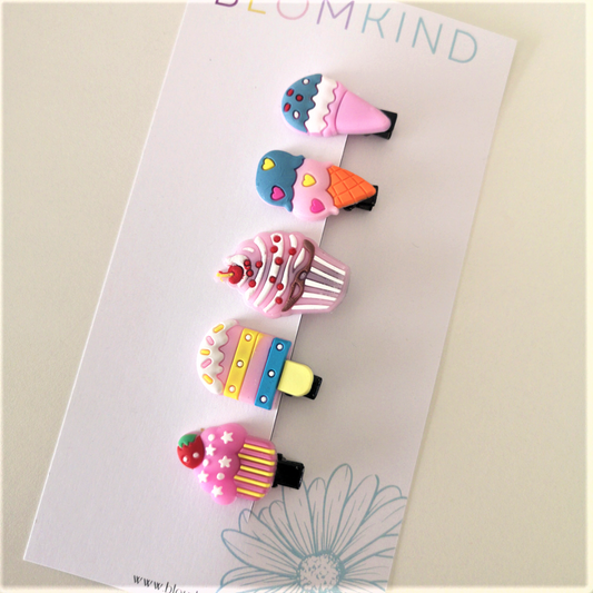 Ice Cream 1 Hairclip Set - Blom Kind