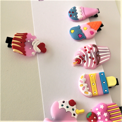 Ice Cream 1 Hairclip Set