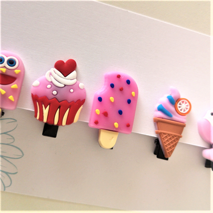 Ice Cream 2 Hairclip Set