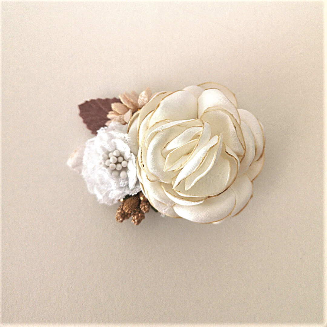 Vintage look Flower Hair Clip