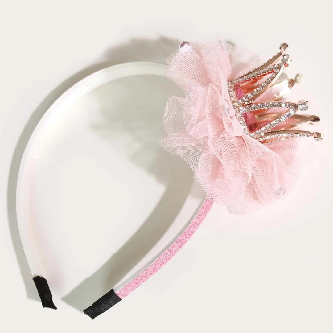 Girls Rhinestone Crown Hairband