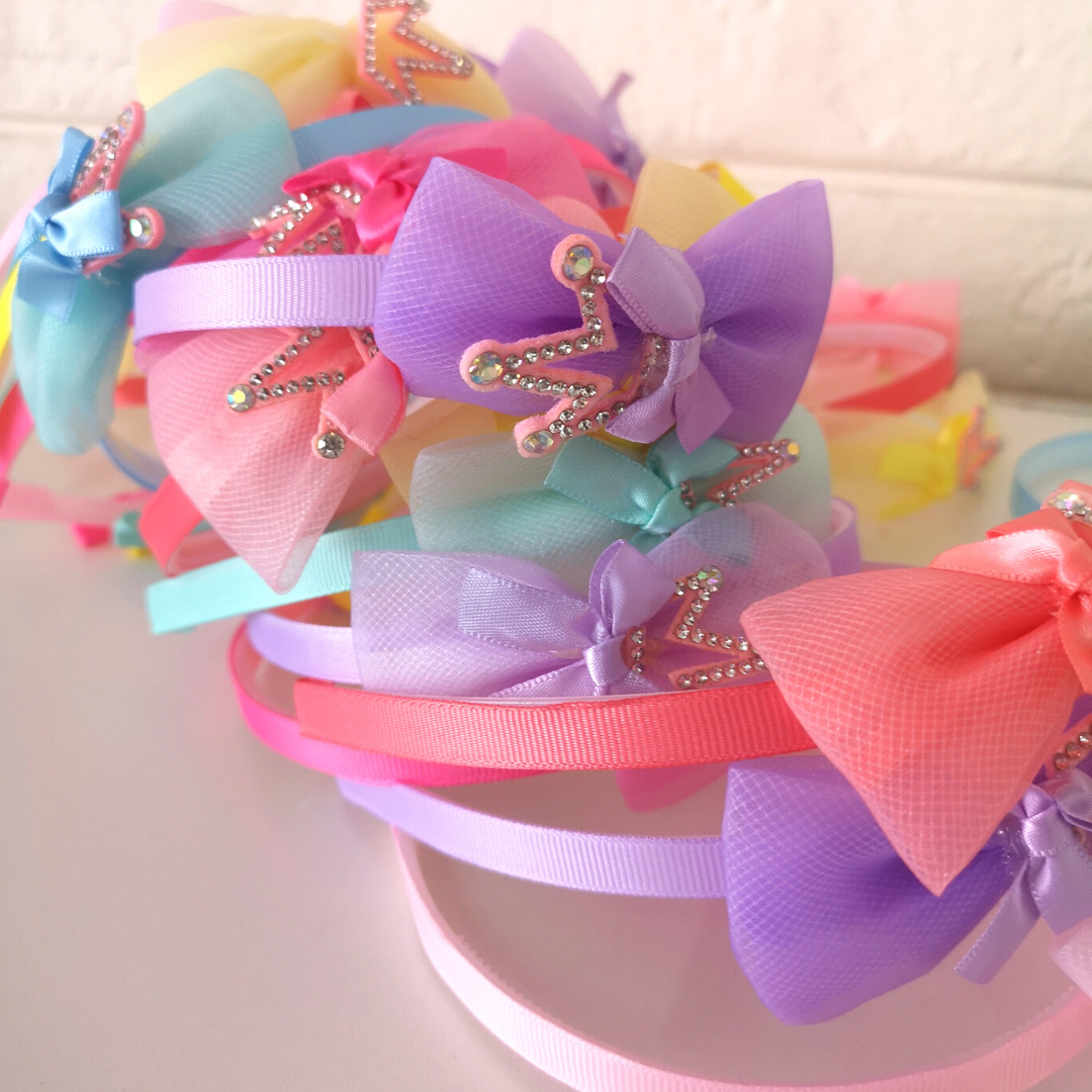 Crown Toddler Girl Bow Hairbands