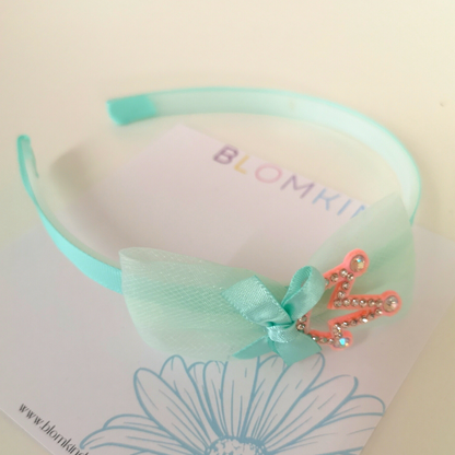 Mint Toddler Girl Bow Hairband