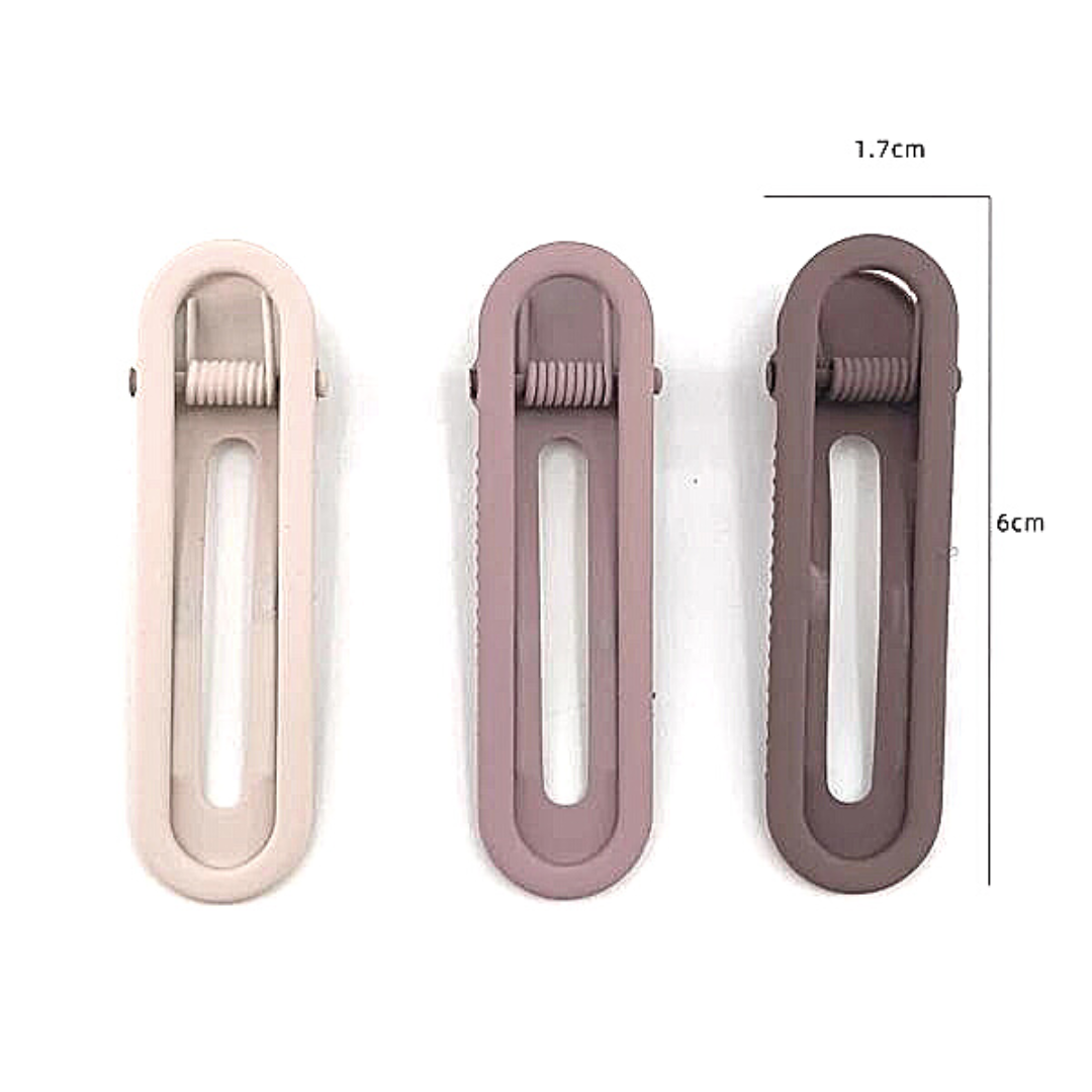 Mocca Ombre Solid Metal Hairclips