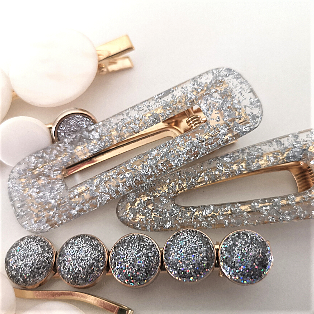 Glitter Hair Clips